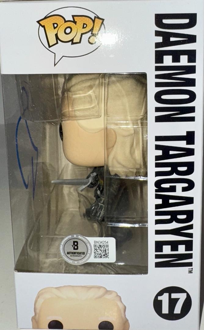 Matt Smith Signed Funko Pop #17 "Daemon Targaryen" (House Of The Dragon) - Beckett COA