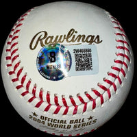 Manny Ramirez Autographed Rawlings Official 2004 World Series Baseball w/ MVP Inscription Beckett COA #02