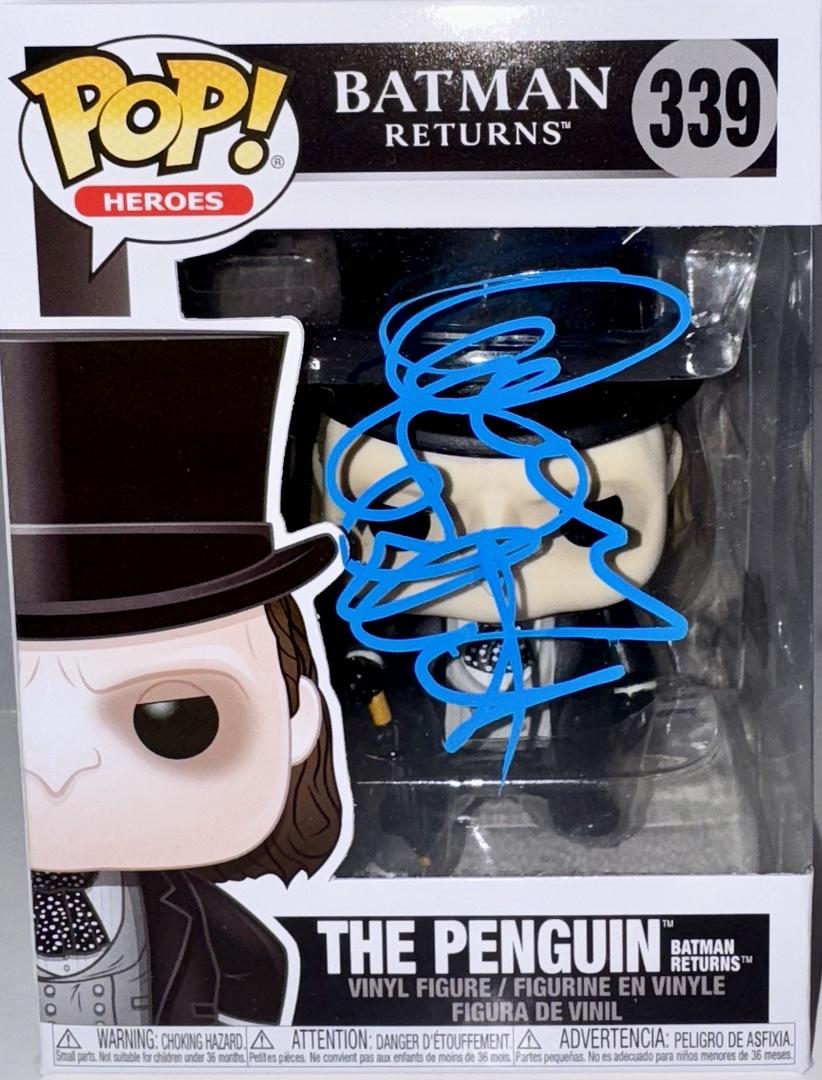 Danny Devito Signed Funko Pop #339 "The Penguin" Batman Returns (Blue Ink) - Beckett COA