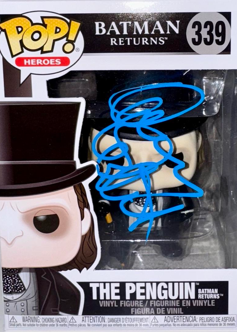 Danny Devito Signed Funko Pop #339 "The Penguin" Batman Returns (Blue Ink) - Beckett COA