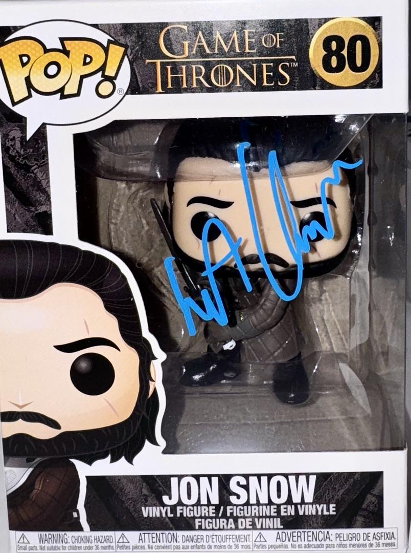 Kit Harington Signed Funko Pop #80 "Jon Snow" (Game Of Thrones) - Beckett COA #01