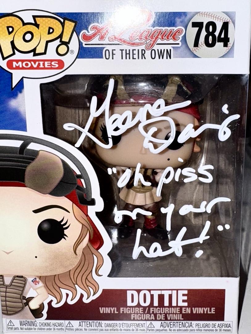 Geena Davis Signed Funko Pop #784 "Dottie" (A League Of Their Own) w/Quote - JSA COA