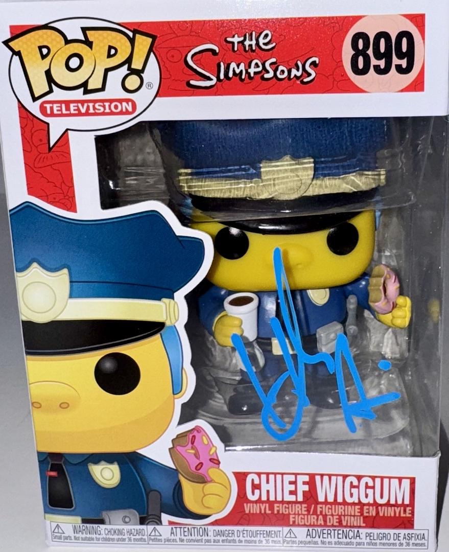 Hank Azaria Signed Funko Pop #899 "Chief Wiggum" (The Simpsons) - OC Celebrity Marketing #01