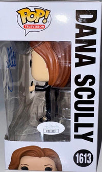 Gillian Anderson Signed Funko Pop #1613 "Dana Scully" (Blue Ink) - JSA COA #3