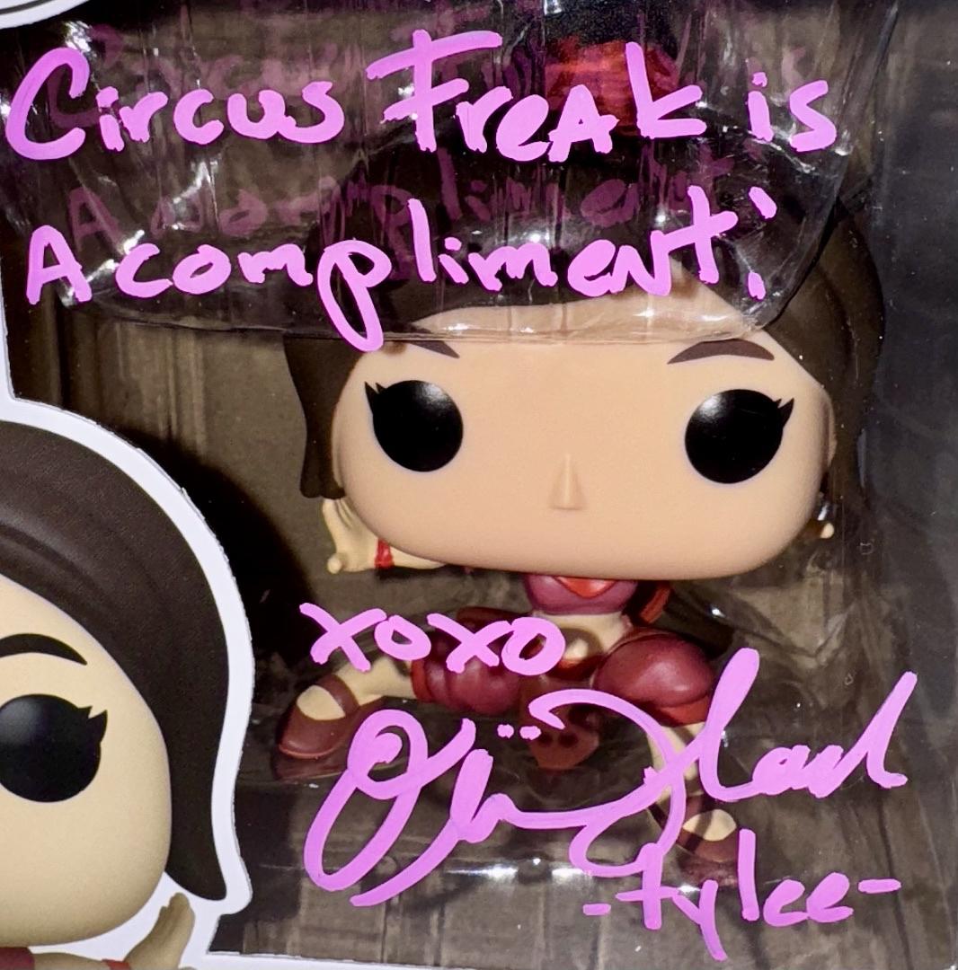 Olivia Hack Signed Funko Pop #997 "Ty Lee" (Avatar Last Airbender) w/ Quote - SWAU #02