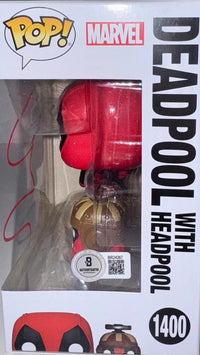 Ryan Reynolds Signed Funko Pop #1400 Deadpool & Wolverine (Red Ink) - Beckett COA