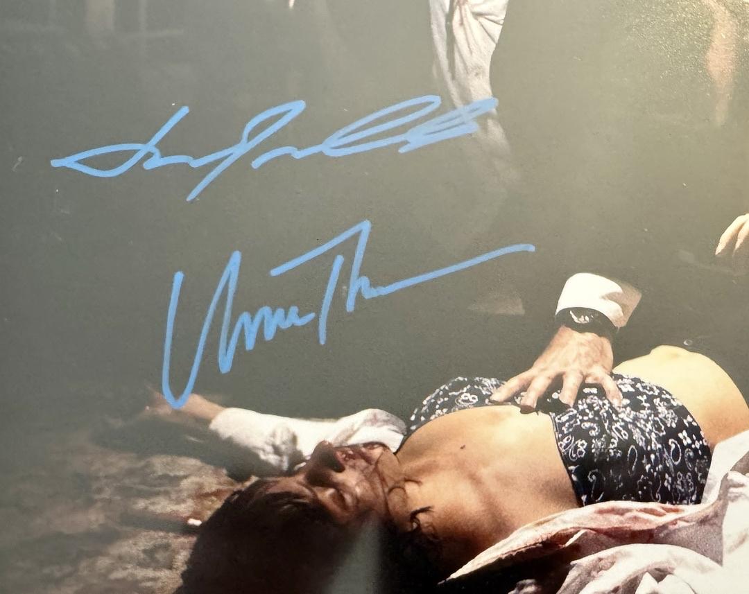 John Travolta, Eric Stoltz,Uma Thurman Signed 11x14 Photo (Pulp Ficton) - Everest/Beckett COA