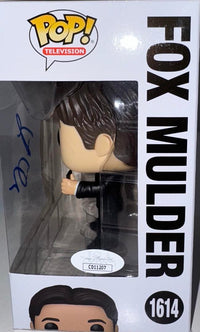 David Duchovny Signed Funko Pop #1614 "Fox Mulder" X-Files (Blue Ink) - JSA COA #03