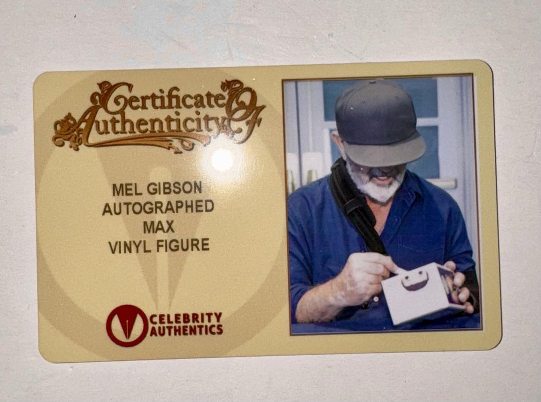 Mel Gibson Signed Funko Pop #1469 "Mad Max" (Yellow Ink) - Celebrity Authentics #6