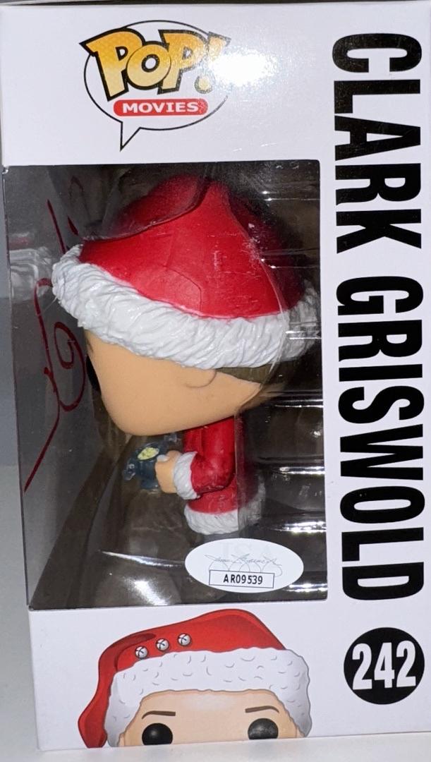 Chevy Chase Signed Funko Pop #242 Clark Griswold (Christmas Vacation)  - JSA COA