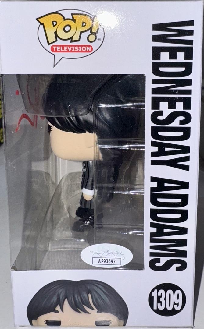 Christina Ricci Signed Funko Pop #1309 "Wednesday Addams" (Addams Family) - JSA COA