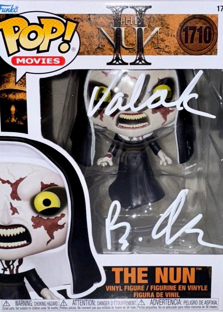 Bonnie Aarons Signed Funko Pop #1710 "The Nun" (White Ink) - Beckett COA