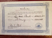George Bush Autographed Book All the Best Easton Press (Red Binding) - #02