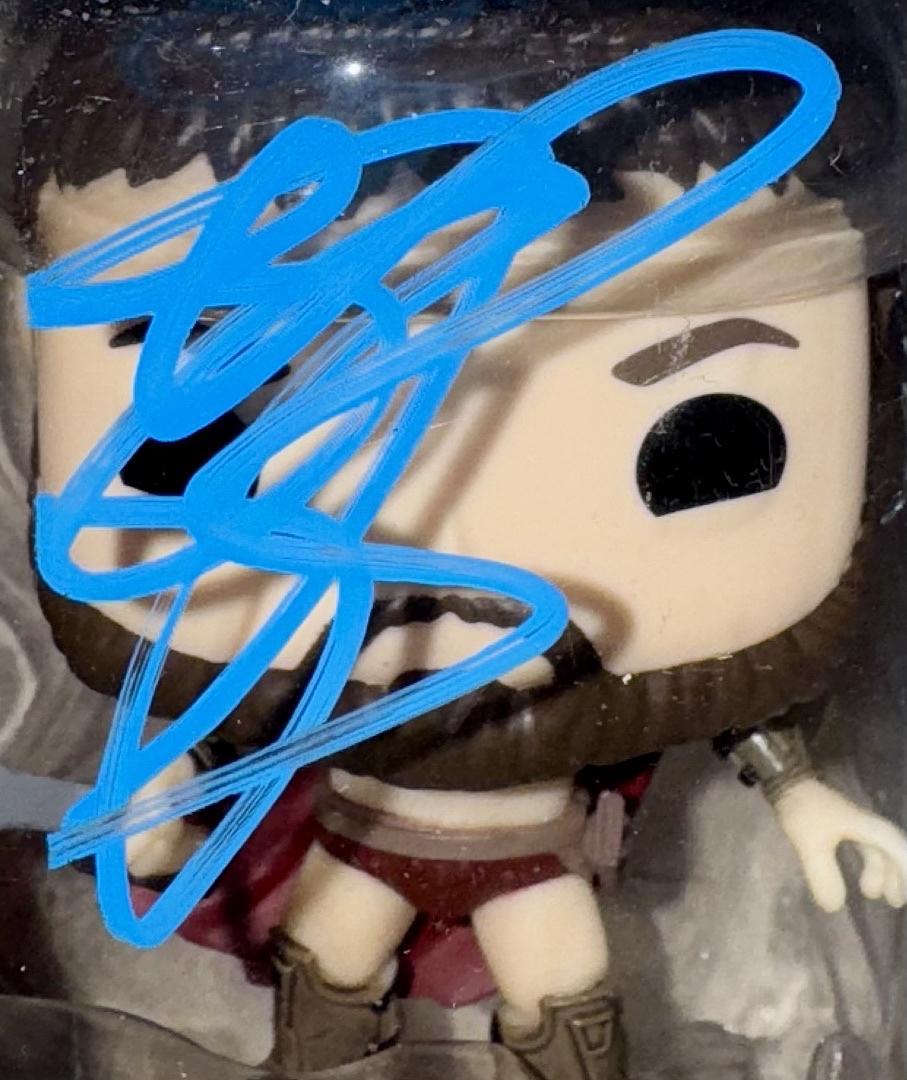 Gerard Butler Signed Funko Pop #1473 "Leonidas" - Beckett COA #01