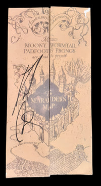 Daniel Radcliffe Signed Marauders Map (Harry Potter) - JSA COA