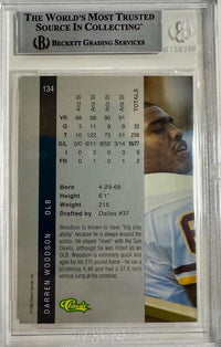 Darren Woodson 1992 Classic Four Sport Signed Card - Beckett COA #01