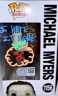 Daniel Roebuck,  Duane Whitaker Signed Funko Pop #1156 Michael Myers (Halloween) w/drawings and artwork - SWAU #01