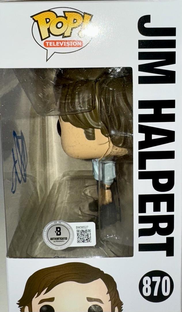 John Krasinski Signed Funko Pop #870 "Jim Halpert" (The Office) - Beckett COA