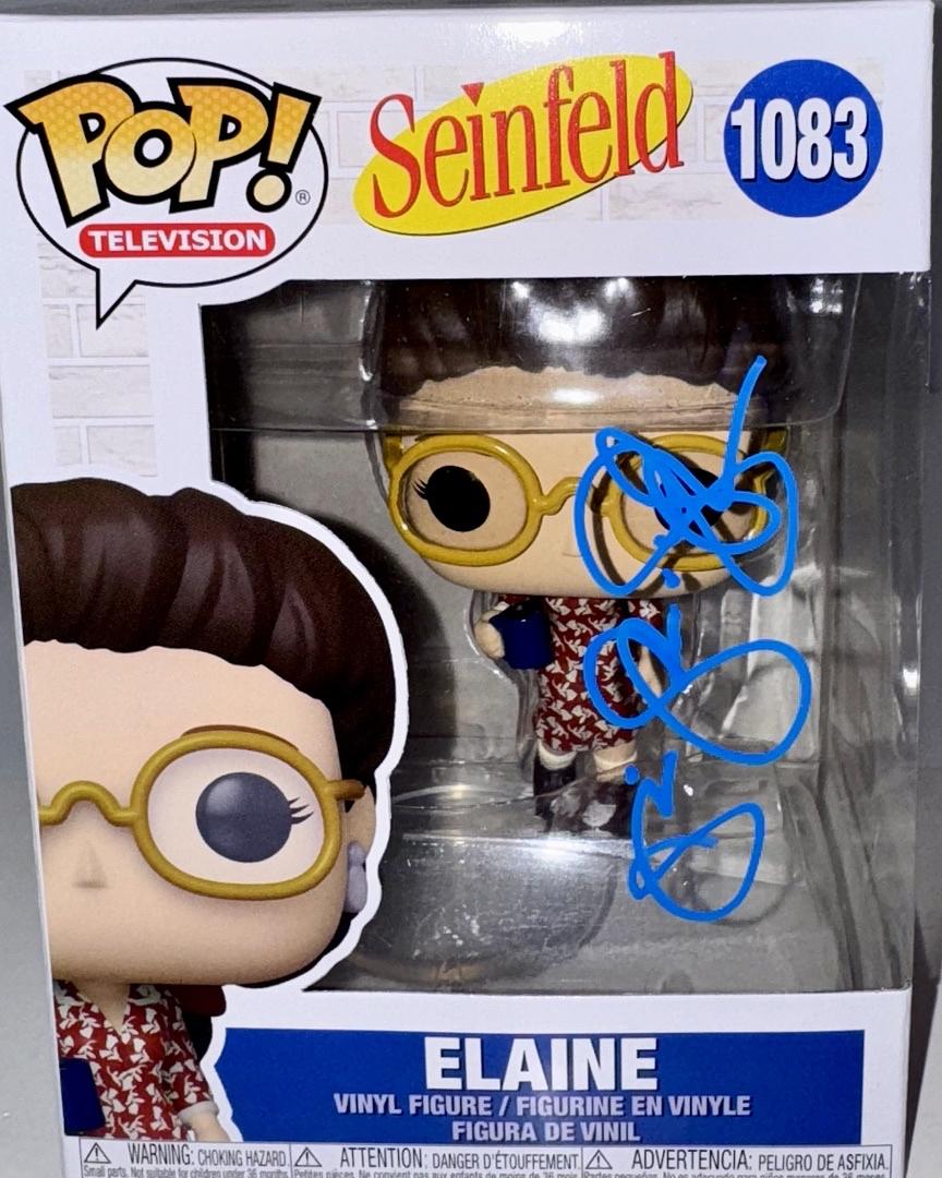 Julia Louis Dreyfus Signed Funko Pop #1083 Elaine (Seinfeld) - SWAU #01