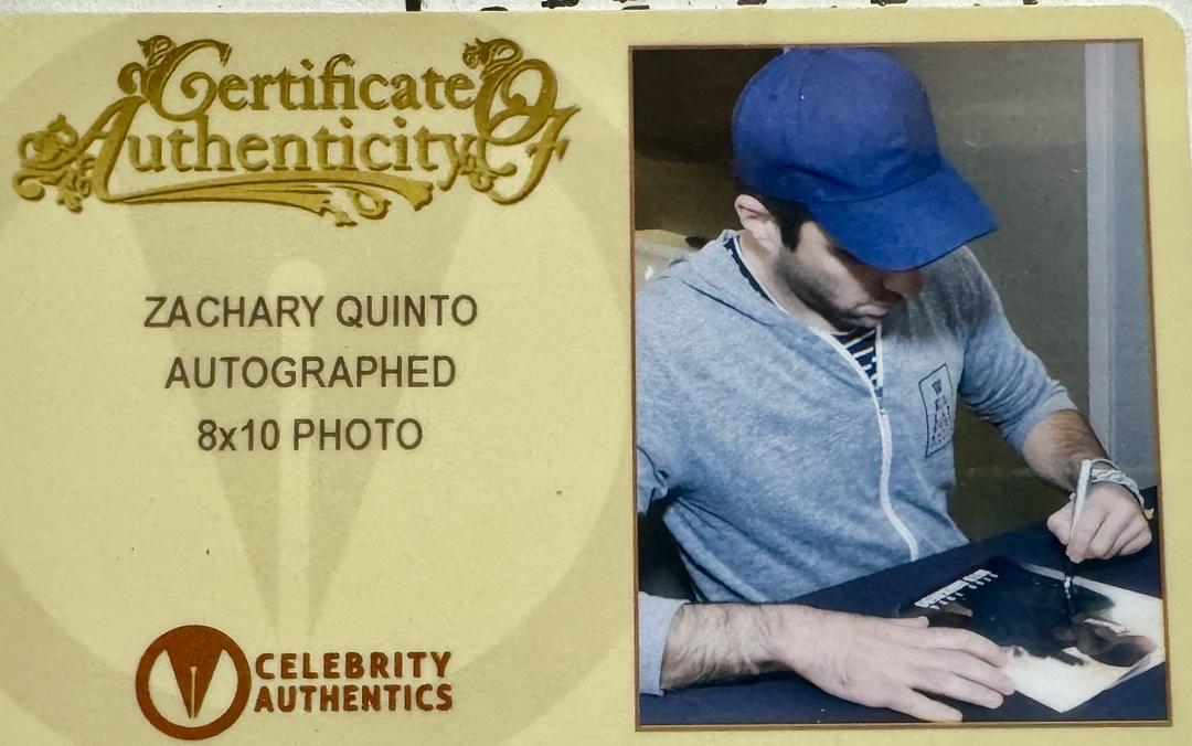 Zachary Quinto Signed 8x10 Photo (Star Trek) - Celebrity Authentics