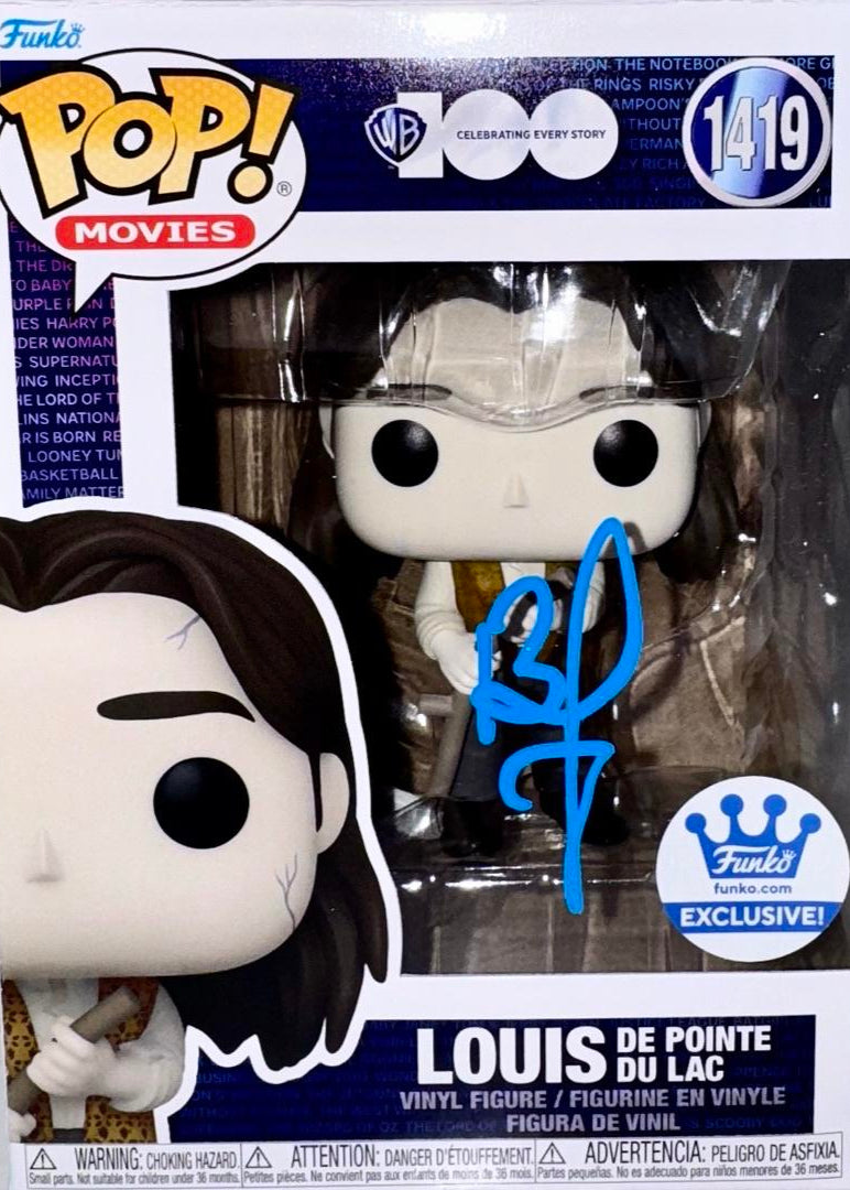 Brad Pitt Signed Funko Pop #1419 "Louis" - Beckett COA  #01