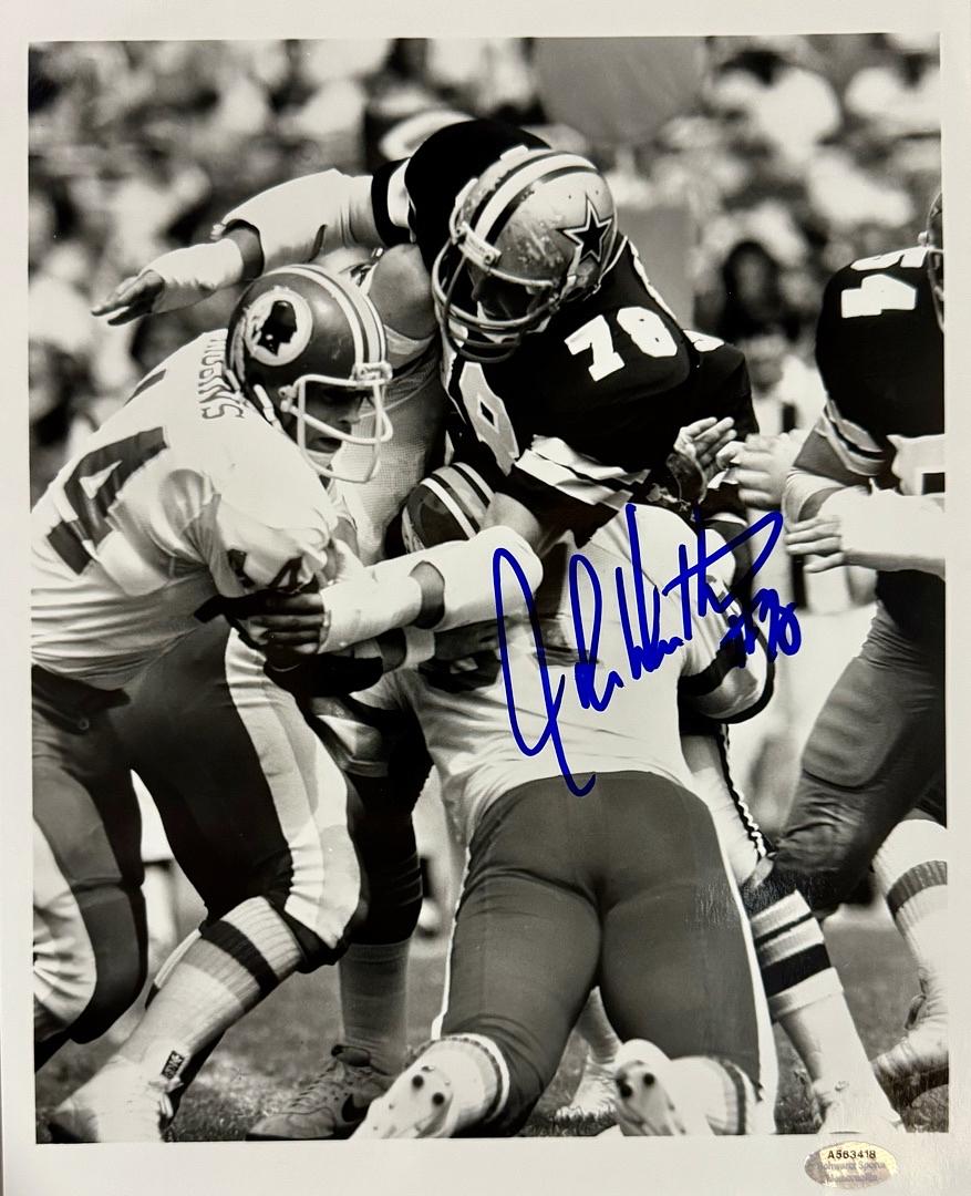 John Dutton Signed 8x10 Photo Dallas Cowboys - Schwartz COA