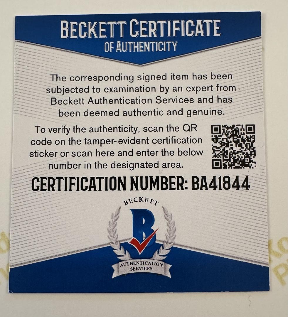 Daniel Radcliffe Signed 8x10 (Harry Potter) - Beckett COA #01