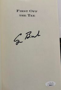 George Bush and Ken Raynor Autographed First Off the Tee Book -  JSA COA