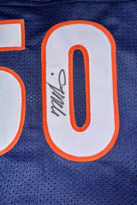 Chicago Bears "Monsters of the Midway" Autographed Butkus / Singletary / Urlacher Signed Custom Jersey - Beckett COA #02