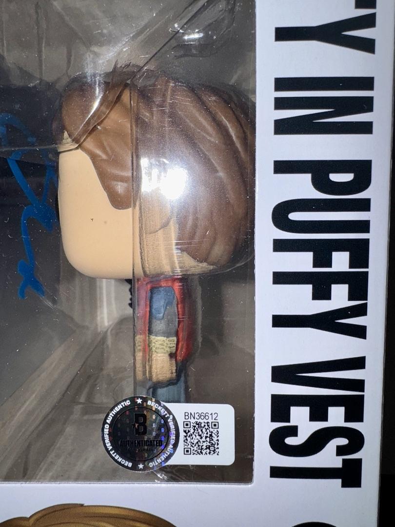 Michael J Fox Signed Funko Pop #961 Marty McFly Back To The Future - Beckett COA #05