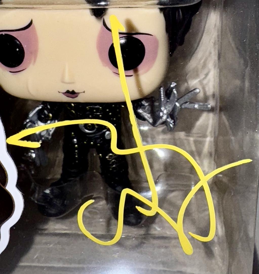Johnny Depp Signed Funko Pop #979 (Edward Scissorhands)  - Beckett COA