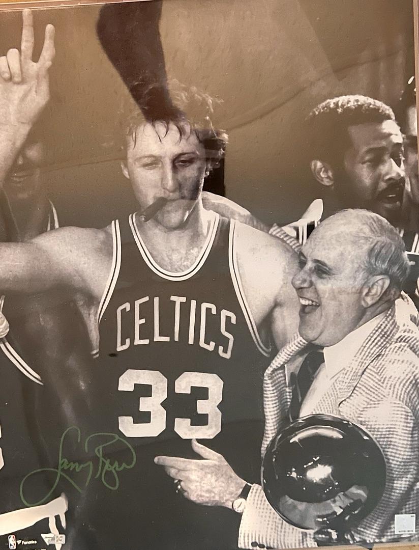 Larry Bird Signed 16x20 Photo Boston Celtics - Fanatics COA