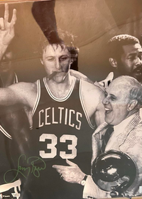 Larry Bird Signed 16x20 Photo Boston Celtics - Fanatics COA
