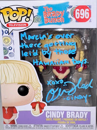 Olivia Hack Signed Funko Pop #696 "Cindy Brady" (The Brady Bunch) w/ long quote - SWAU