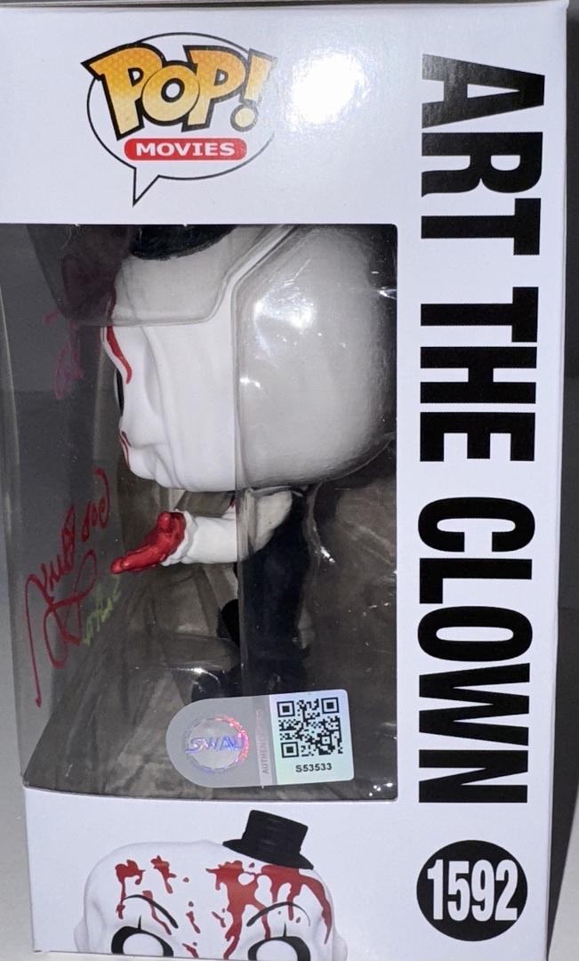 Daniel Roebuck Signed Funko Pop #1592 "Art The Clown" (Terrifier) w/Inscription - SWAU #01