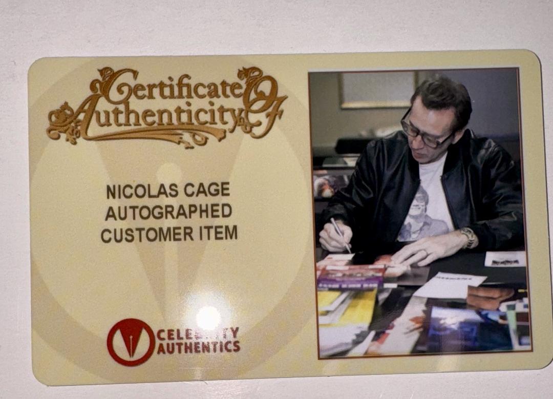 Nicholas Cage Signed Limited Edition Funko Pop #518 (Cosmic Ghost Rider) - Celebrity Authentics