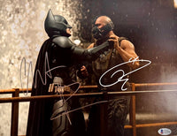 Christian Bale & Tom Hardy Signed 11x14 (Batman Dark Knight) - Beckett COA