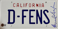 Michael Douglas Signed License Plate (Falling Down) - Beckett COA #01