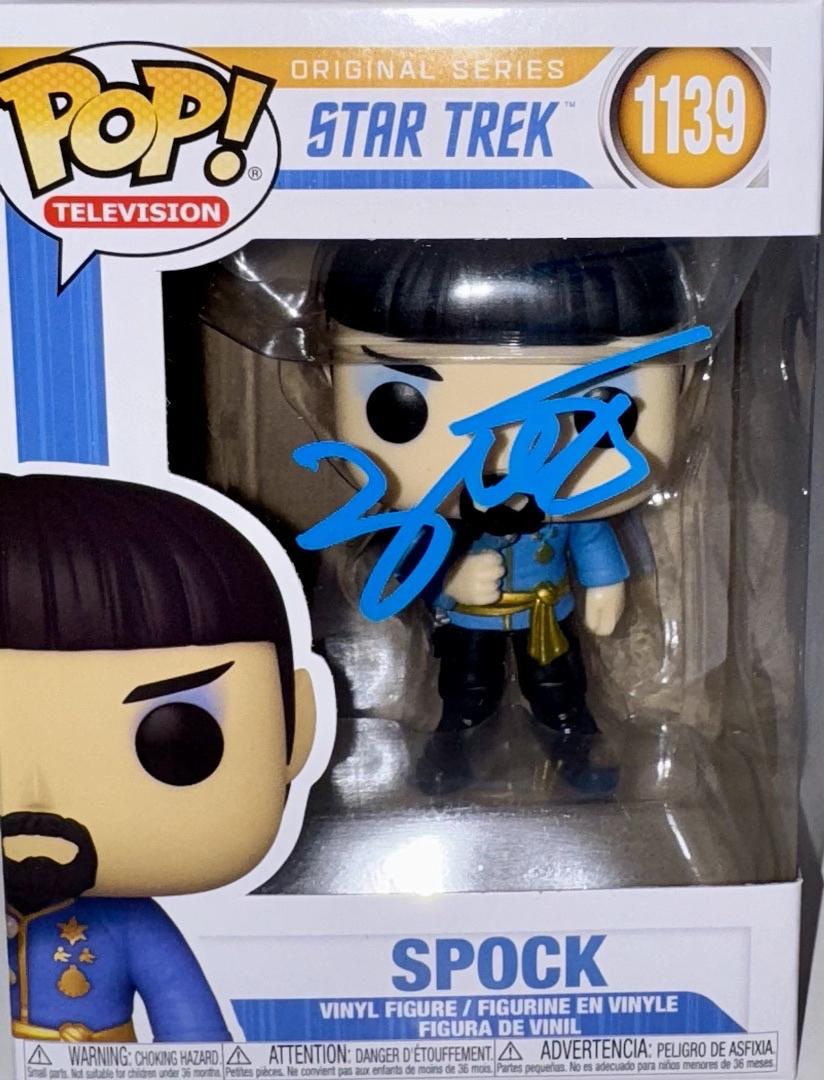 Zachary Quinto Signed Funko Pop #1139 "Spock" (Star Treck) - Beckett COA #01