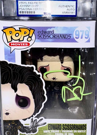 Johnny Depp Signed Encapsulated Funko Pop #979 Edward Scissorhands - JSA & PSA COA #2