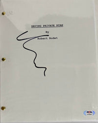 Matt Damon Signed Script (Saving Private Ryan) - PSA COA