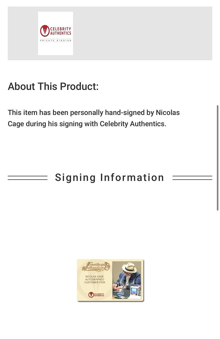 Nicholas Cage Signed Limited Edition Funko Pop #1248 (Ghost Rider Gamerverse) - Celebrity Authentics