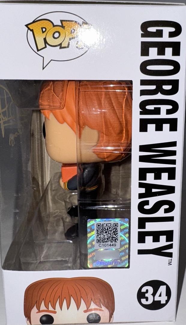 Oliver Phelps Signed Funko Pop #34 "George Weasley" (Harry Potter) - Official Pix