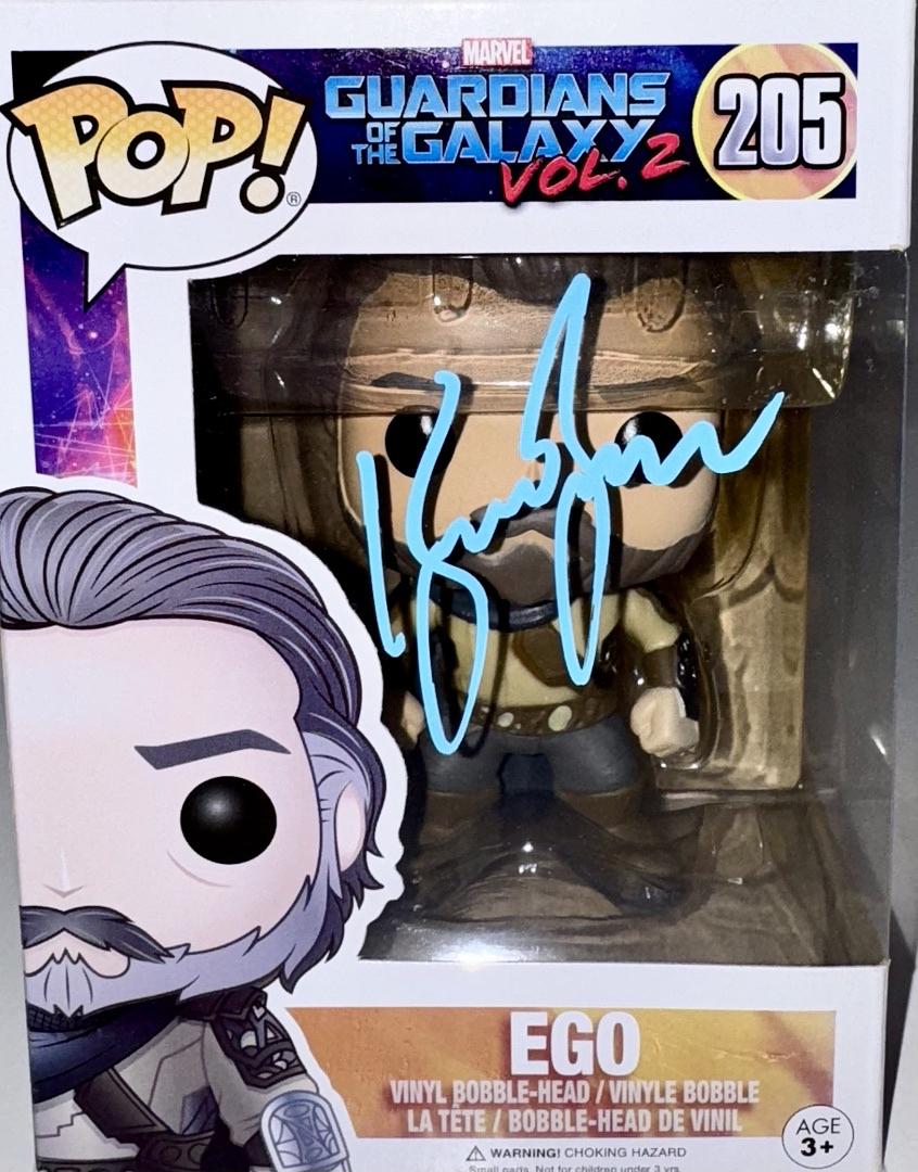 Kurt Russell Signed Funko Pop #205 "Ego" Guardians of The Galaxy - Beckett COA