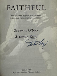 Stephen King Autographed Faithful Red Sox Book - First Edition Signed Copy JSA full letter of authenticity