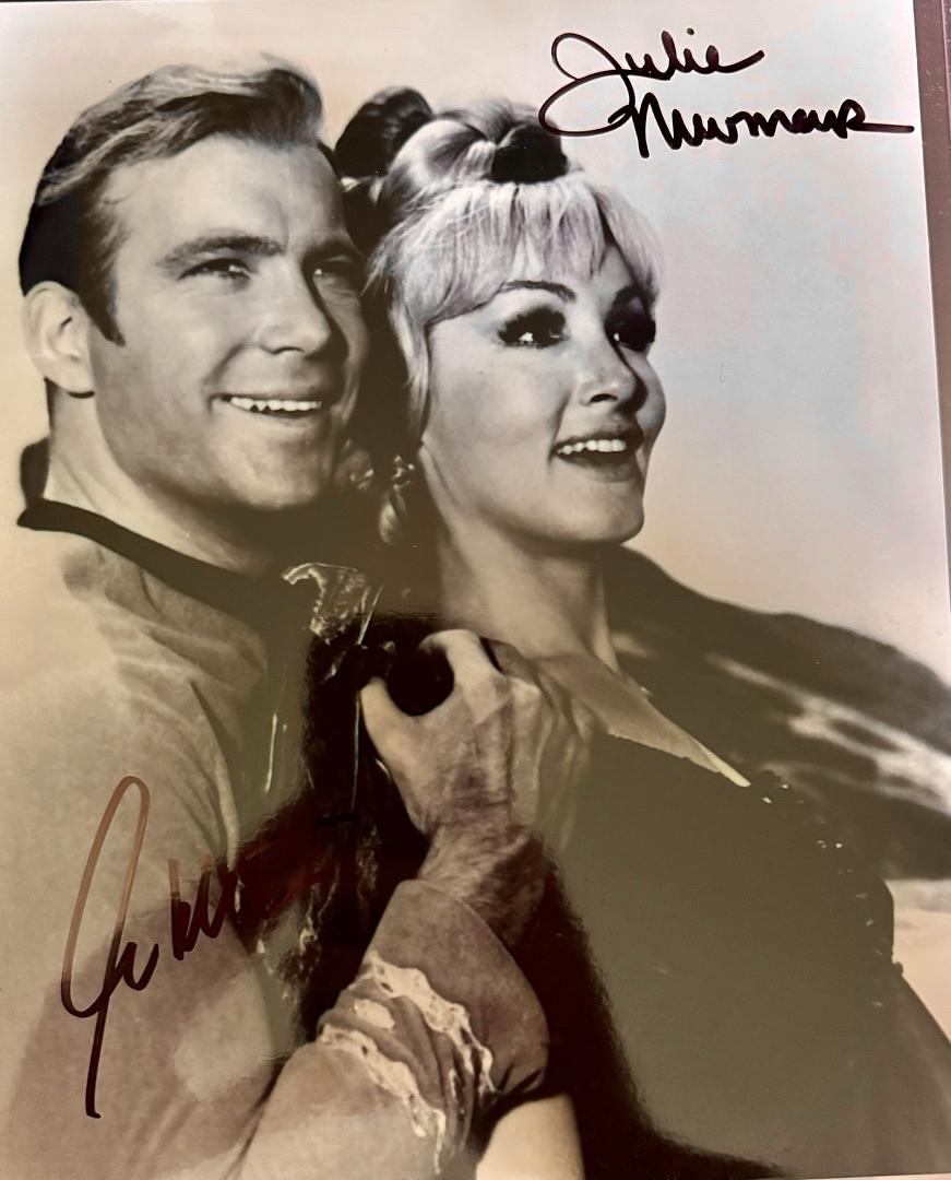 William Shatner, Julie Newmar Signed 8x10 Photo (Star Trek) - JSA COA #02