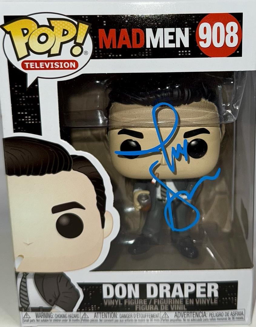 Jon Hamm Signed Funko Pop #908 "Don Draper" (MadMen) - Beckett COA