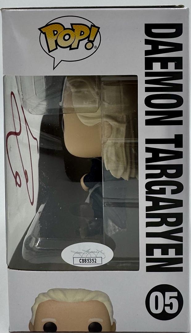Matt Smith Signed Funko Pop #05 Daemon Targaryen (GOTG - House Of The Dragon)  - JSA COA #01