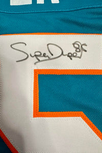 Mark Duper Signed Custom Dolphins Jersey - JSA COA