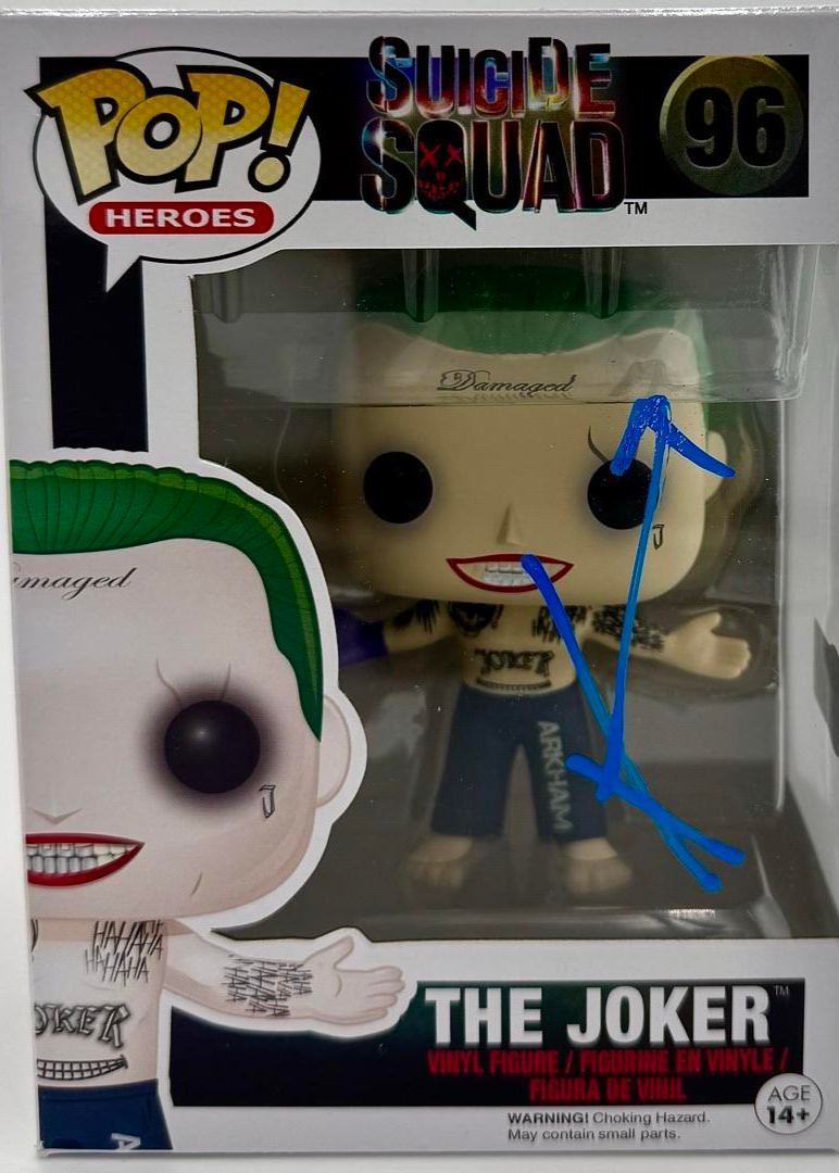 Jared Leto Signed Funko Pop #96 The Joker (Suicide Squad)  - Beckett COA